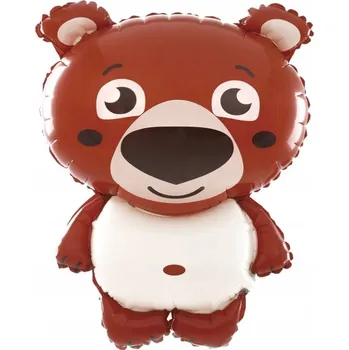 Balónek Fóliový balónek MEDVĚD Velký Medvídek k narozeninám - 63 cm