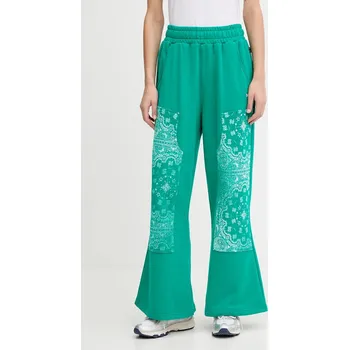 Bavlněné tepláky Puma 632845 zelená 79X, vel. L