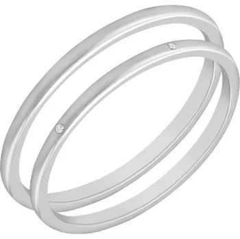 Prsten Minimalistické snubní prsteny ze zlata Claudia