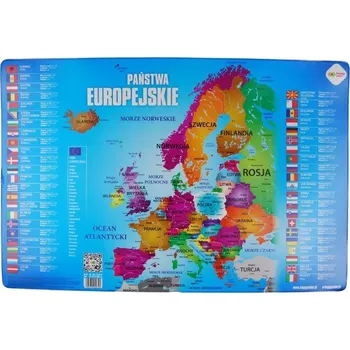 Obraz Politická mapa EVROPY Happy Color 36,5 cm x 55 cm