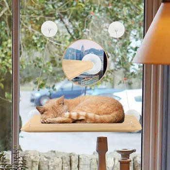 Pelíšek pro kočku Závěsný pelíšek pro kočky s přísavky 55x35 cm