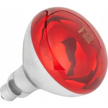Žárovka Žárovka infračervená lampa topné těleso kvočna 250W červená R125 Rebel