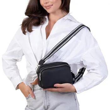 Kabelka Alessio kabelka, typ kabelka přes rameno, eko kůže, černá