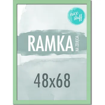 Obraz RÁMEČEK NA FOTKY 48x68 RÁMEČKY NA FOTKU 68x48 velký MDF ZELENÝ MÁTOVÝ