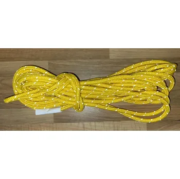 Lano PPV s jádrem 10 mm - 12 m - žlutá / REFLEXNÍ (plovoucí) (Umělé lano s jádrem 10 mm - plovoucí 12 m - reflextní)