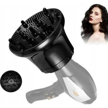 Fén UNIVERZÁLNÍ DIFUZÉR NA FÉN NA VLASY ČERNÝ KOMPAKTNÍ