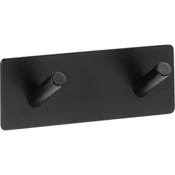 Věšák Věšák 11,5x4,5 cm nerez/černá