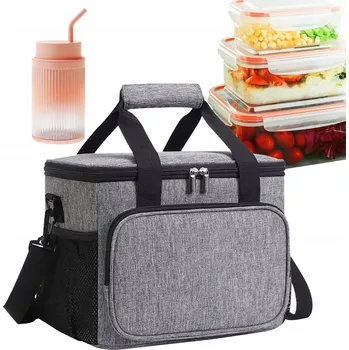 TERMO TAŠKA IZOLAČNÍ CHLADICÍ TURISTICKÁ LEDNIČKA NA JÍDLO NÁPOJE LEHKÁ 15L