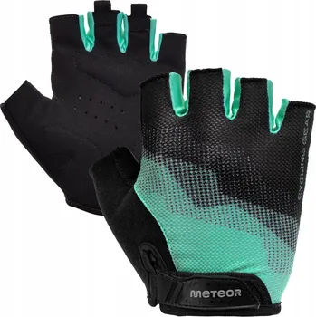 Cyklistické rukavice Krátké cyklistické rukavice Na Suchý Zip Bez prstů Mátové METEOR