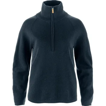 Dámská mikina Dámská fleecová mikina s polovičním zipem FJÄLLRÄVEN Övik Lite half Zip W Dark Navy - M