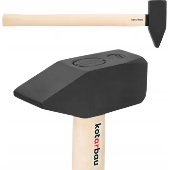 Kladivo KLADIVO ZÁMEČNICKÉ KOVANÉ 4 KG PRO ZABÍJENÍ HŘEBÍKŮ A KOVÁNÍ, DŘEVĚNÁ RUKOJEŤ