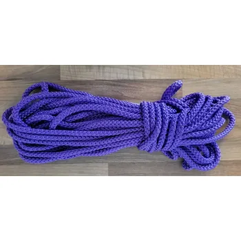 Lano PPV bez jádra 10 mm - 19 m - fialová (plovoucí) (Umělé lano 10 mm - plovoucí 19 m)
