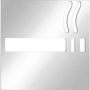 Koupelnové svítidlo Ikona Kouření 12x12 cm nerez/stříbrná