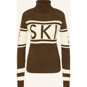 Dámský svetr Perfect Moment Dámský Svetr Schild Z Merino Vlny, tmavě hnědá...