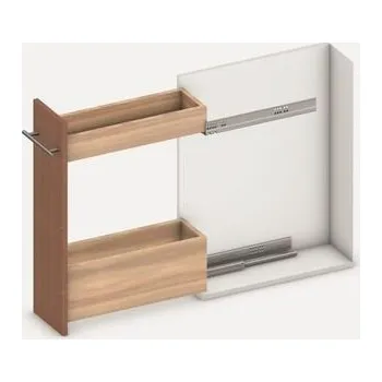 Kuchyňská skříňka BLUM úzké spodní skříňky Space Twin movento