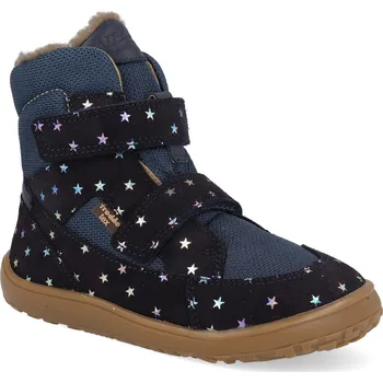 Dívčí obuv Barefoot zimní boty Froddo - UP Winter Tex Stars modré hvězdičky Velikost: 24