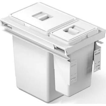 Odpadkový koš odpadkový koš Rama 40,1x24l + 1x8l bílý