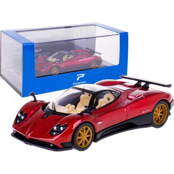 autíčko Pagani Zonda F Rosso Dubai Hypercar League Collection #02 PosterCars 1:64 – Model Auta