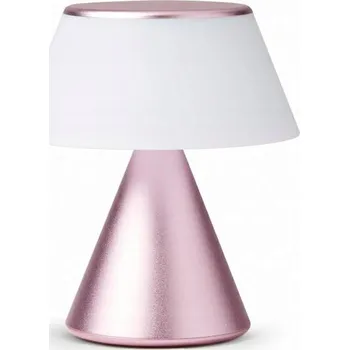 Lampička Lexon Luma M LED Lampa, růžová, Designová