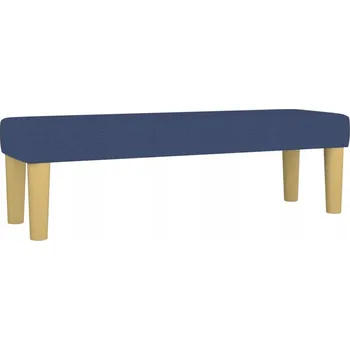 Luxusní modrá lavice 100x30x30 cm, látka, houbička, překližka