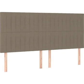 Čelo postele taupe 160x118 cm - sada 4 ks