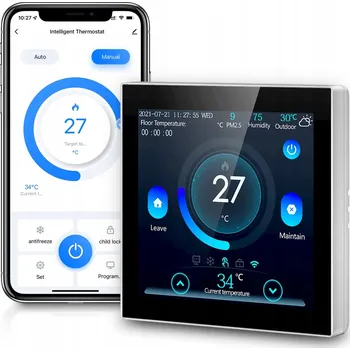 Termostat WiFi termostat Tuya Digitální pokojový termostat 16A