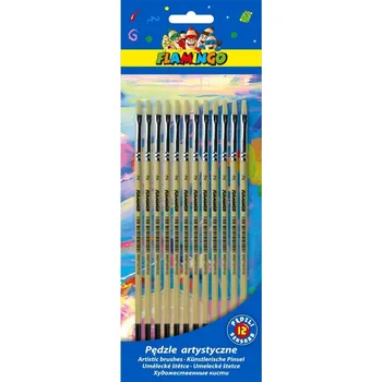 Umělecký štětec Ploché štětce Flamingo