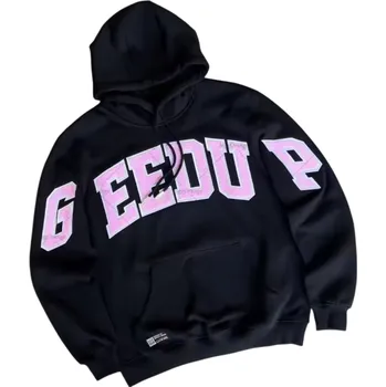 Dámská mikina Dámská mikina s kapucí a kapsami Jednobarevná mikina s jemným vzorem z měkké bavlny Pohodlný volnočasový svršek v různých barvách černá L