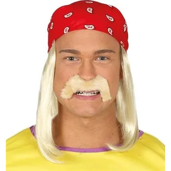 Karnevalová paruka Guirca paruka polodlouhé vlasy světle blond