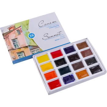 Vodová barva Akvarelové barvy Artistick, vícebarevné, 16 ks, 2,5 ml