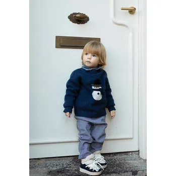 Dětské bavlněné kalhotky Donsje Teijs Trousers 3042600 šedá 90X, vel. 86