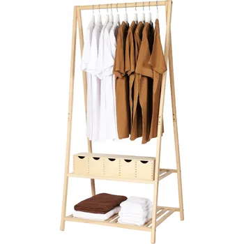 Dílenský regál Dřevěný stojan na oblečení RTB_M Buk