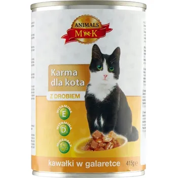 Krmivo pro kočku MK ANIMALS Konzervované Krmivo pro kočky s drůbežím masem 415 g