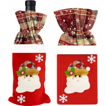 Vánoční dekorace Dekorativní obal na láhev Eddcom Vánoční stromek