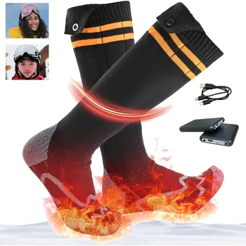 Pánské ponožky VYHŘÍVANÉ ZIMNÍ PONOŽKY 5000mAh BATERIE PRO OUTDOOR, SPORT, RYBAŘENÍ