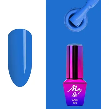 Lak na nehty Molly Lac Gel-lak UV/LED 10g Coctails&Drinks Blue lagoon 13
