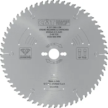 Pilový kotouč CMT Orange Tools CMT Xtreme Diamantový kotouč na lamino a DTD - D350x3,5 d30 Z72