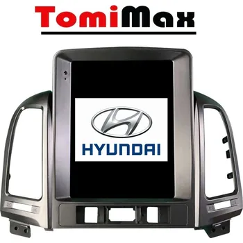Autorádio TomiMax Hyundai Santa Fe TESLA style Android 14 autorádio s WIFI, GPS, USB, BT HW výbava: 4 Core 2GB+32GB LOW, Velikost obrazovky: Dotyková obrazovka: 9,7"