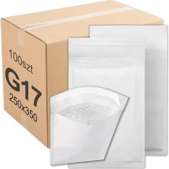 Obálka BUBLINKOVÉ OBÁLKY PEVNÉ BÍLÉ G17 17G 100 KUSŮ KVALITNÍ