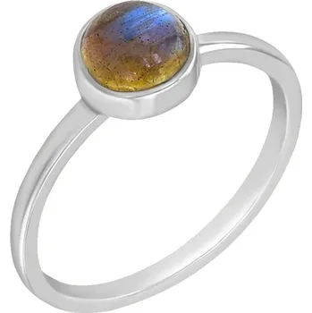 Prsten Zlatý minimalistický prsten s labradoritem Stowy