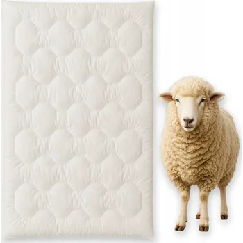 přikrývka Vlněná přikrývka zimní 160x200 teplá prošívaná silná měkká vlna Česká výroba