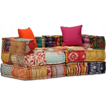 Pohovka Modulární pohovka - taburet, různobarevná, 140x70x58 cm