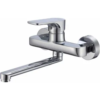 Vodovodní baterie Kuchyňská baterie Hydroland Senja nástěnná chrom