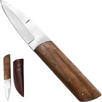 kapesní nůž PAK Pevný nůž "WOODLAND RANGER" s koženým pouzdrem