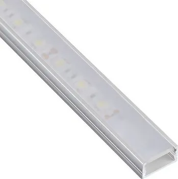 LED lišta LED lišta 3 m profil LL-02 navrch hliník + krytka mléčná