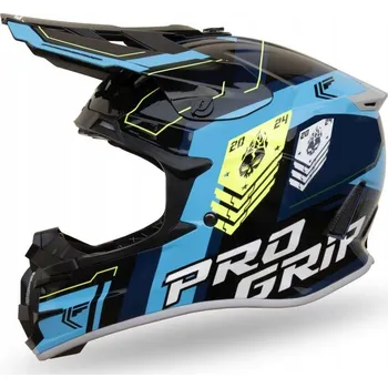 Helma na motorku PROGRIP 2024/06 HELMA CROSS PG3080 SPIRITS BARVA ČERNÁ MODRÁ vel. S (3