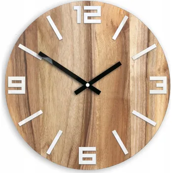 Hodiny Nástěnné hodiny Volan hnědé 33cm