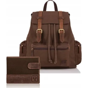 Podprsenka Paolo Peruzzi městský batoh hnědý