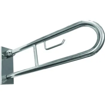 Madlo do koupelny Úchyt s držákem 10x25 cm nerez/stříbrná