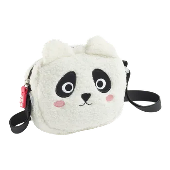 plyšák Miquelrius B2F - dětská kabelka Fluffy Love, panda, černo - bílá